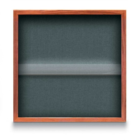 United Visual Products Outdoor Enclosed Combo Board, 48"x36", Satin Frame/Green & Black UVCB4836OD-GREEN-BLACK